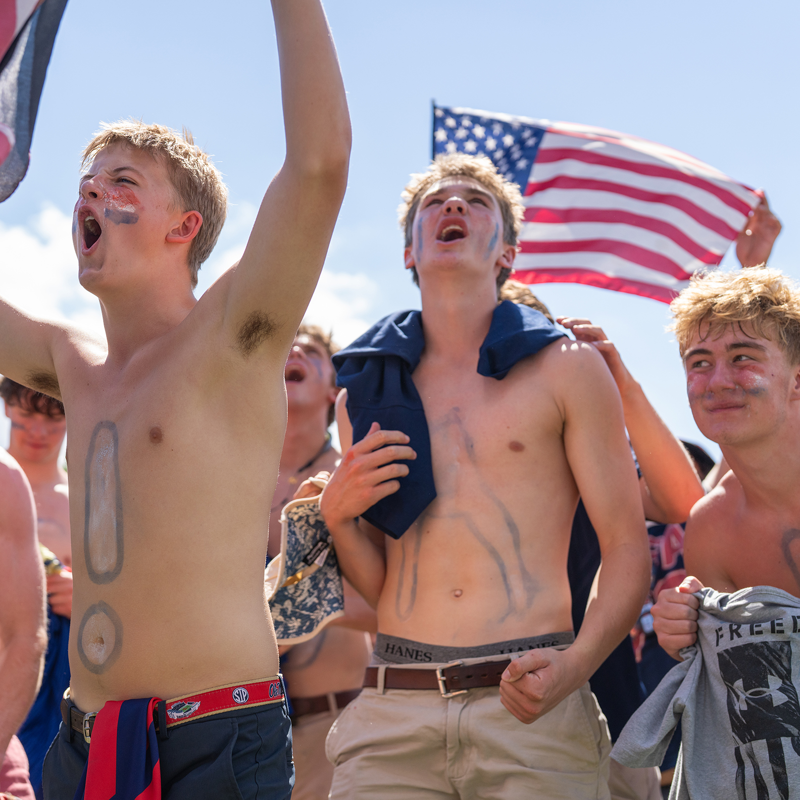 Celebrating after a goal for the USA