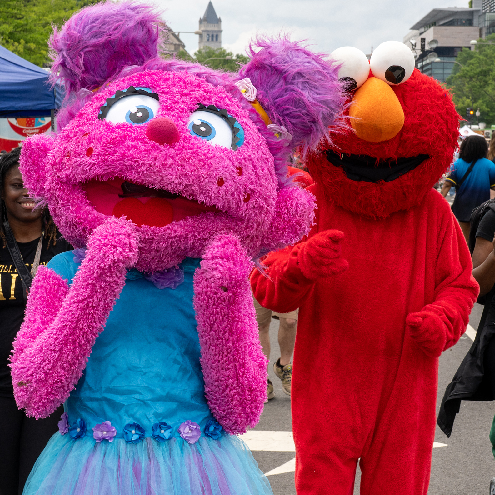 Elmo and friend