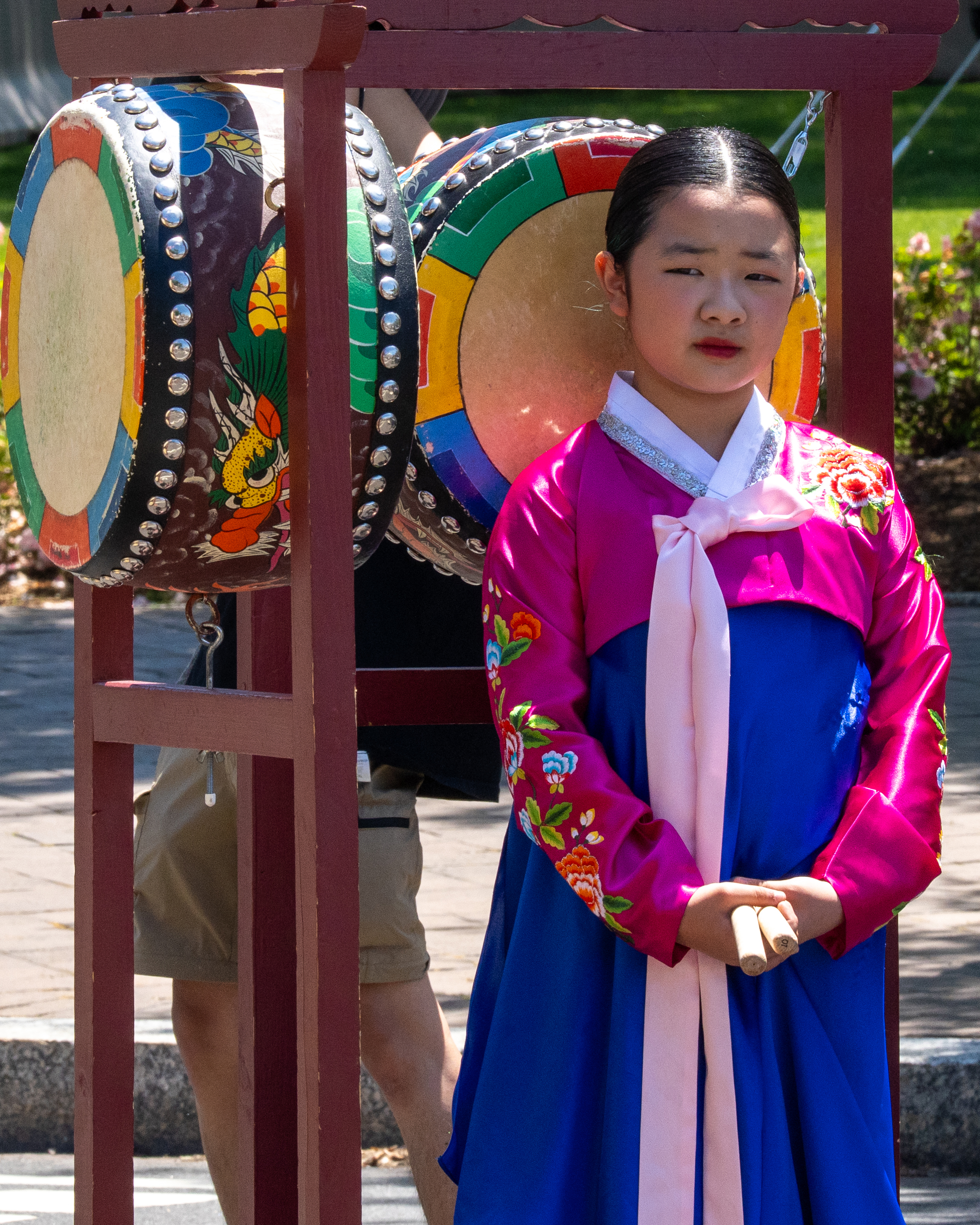 Little girl performing at Fiesta Asia
