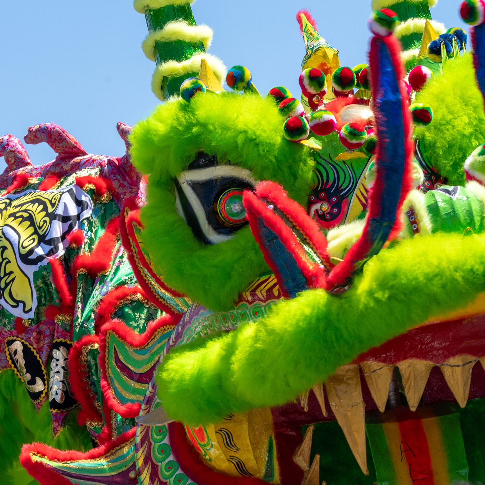 The Dragon and Lion Dance Parade at Fiesta Asia