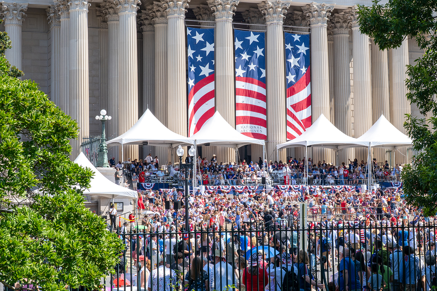 Spectators at National Archives