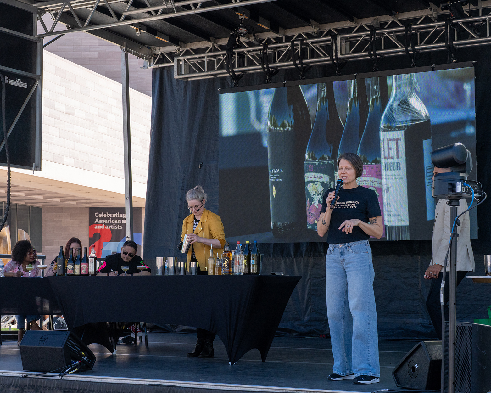 Demonstration on the stage at Japan Now at Sakura Matsuri